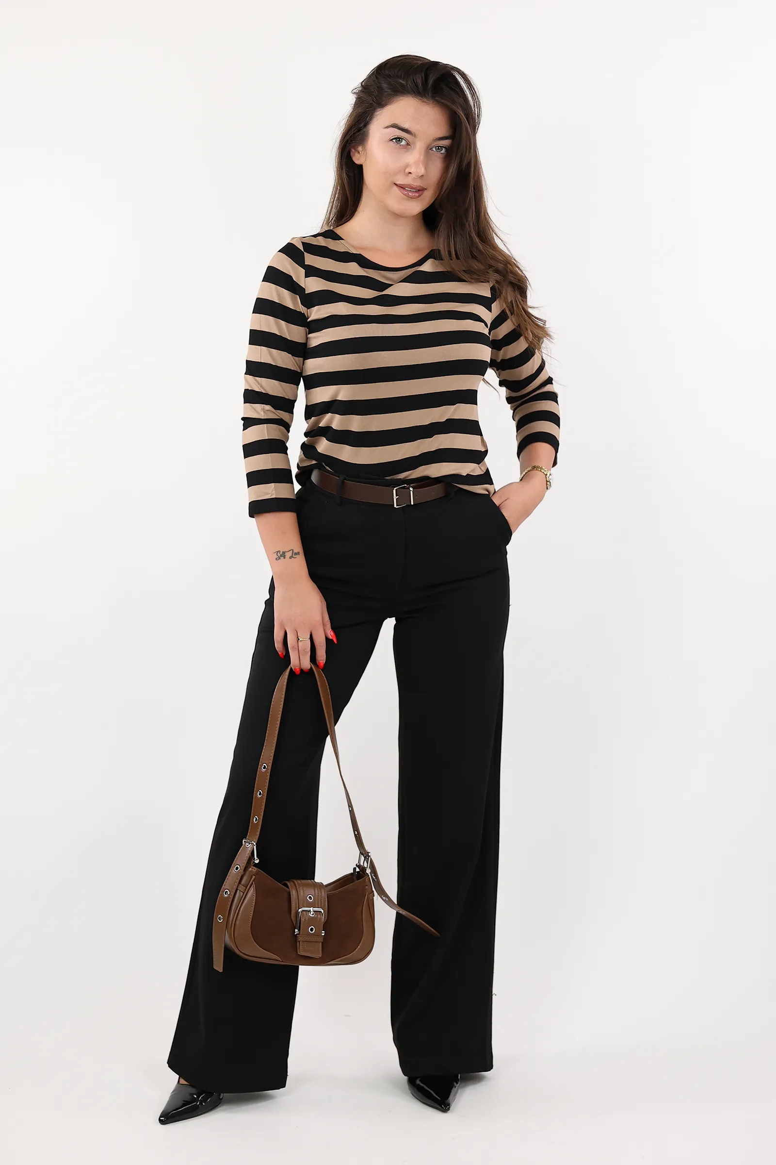 Bluze coffee stripe - Image 4