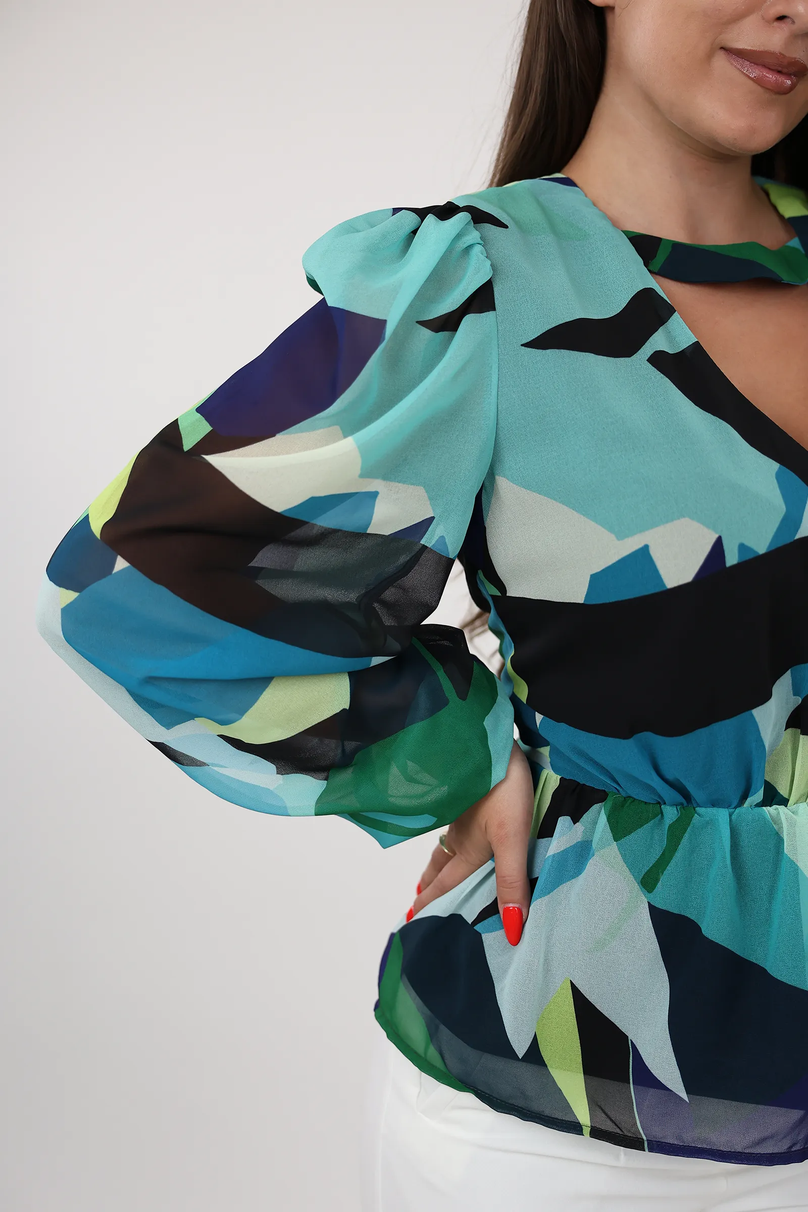 Bluze printed satin - Image 4