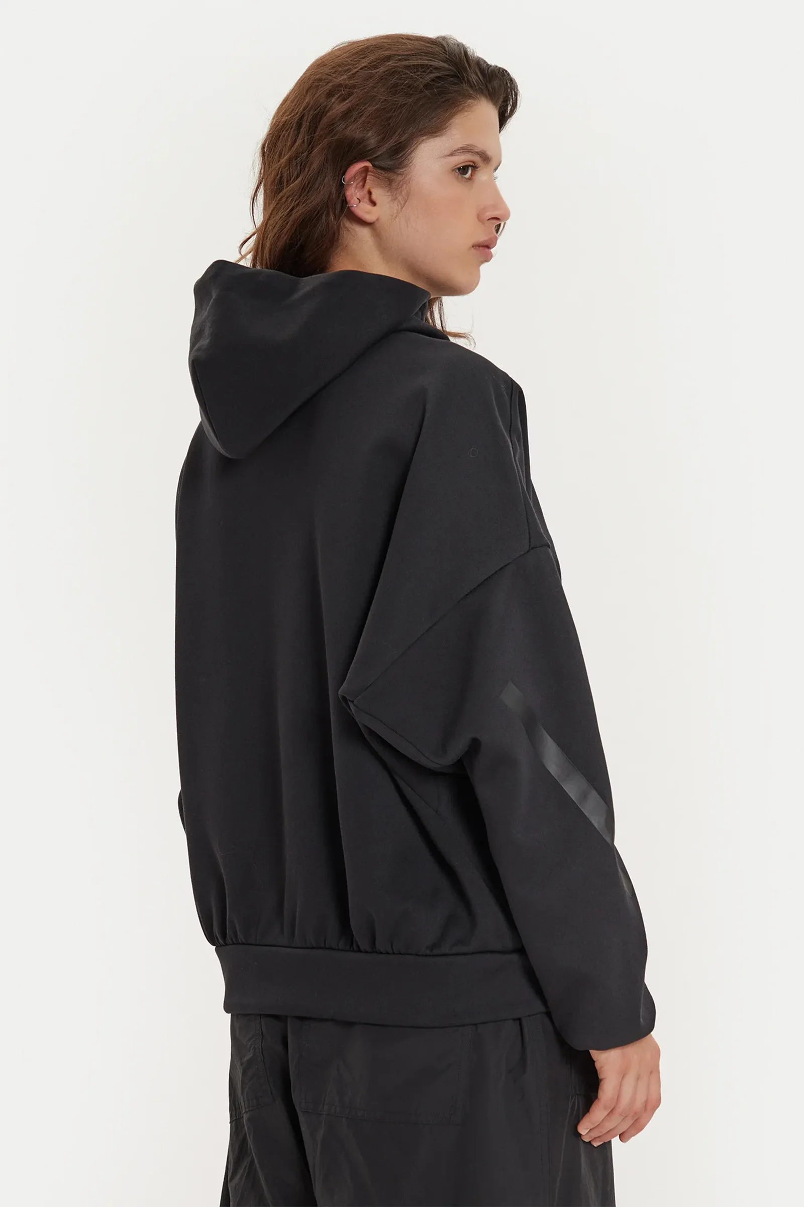 DUKS Women's hoodie Adidas W ZNE Oh Hd JE7860 XS Black - Image 2