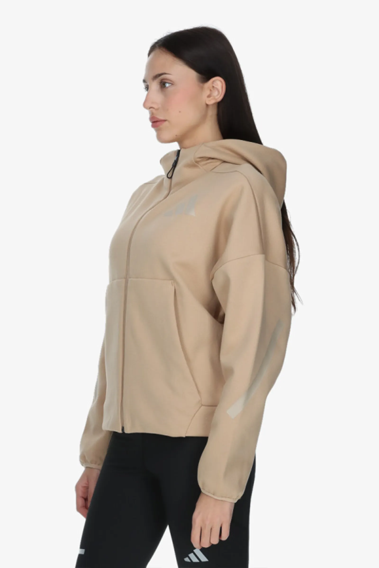 DUKS ADIDAS Z.N.E FULL ZIP SWEATSHIRT Cream - Image 4
