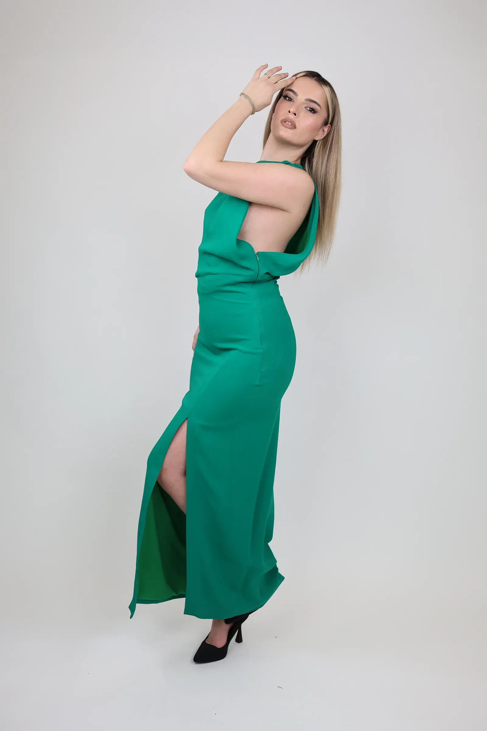 Fustan asymmetrical draped - Image 3