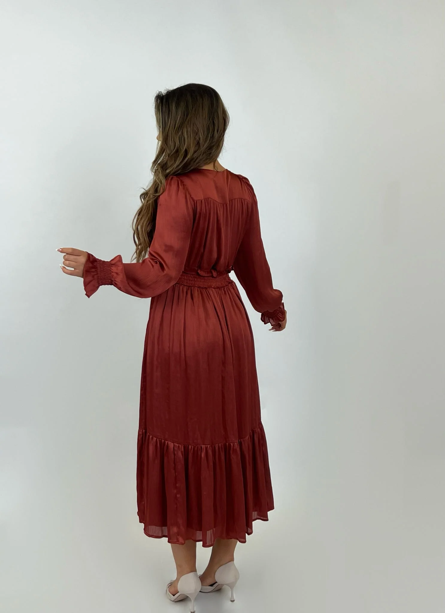 Fustan orange - Image 3