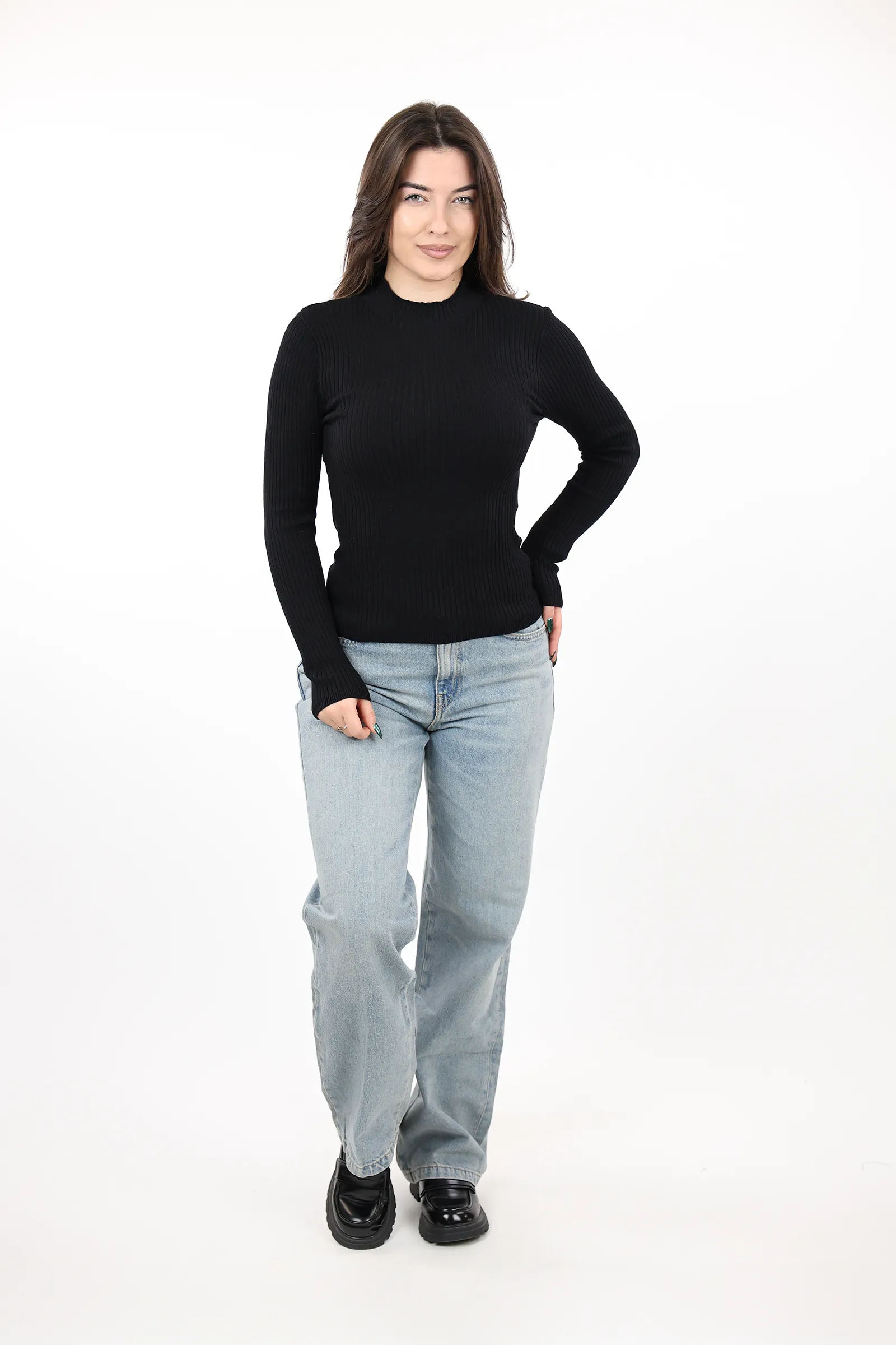 Gjysem rrollke slim fit taupe - Image 15