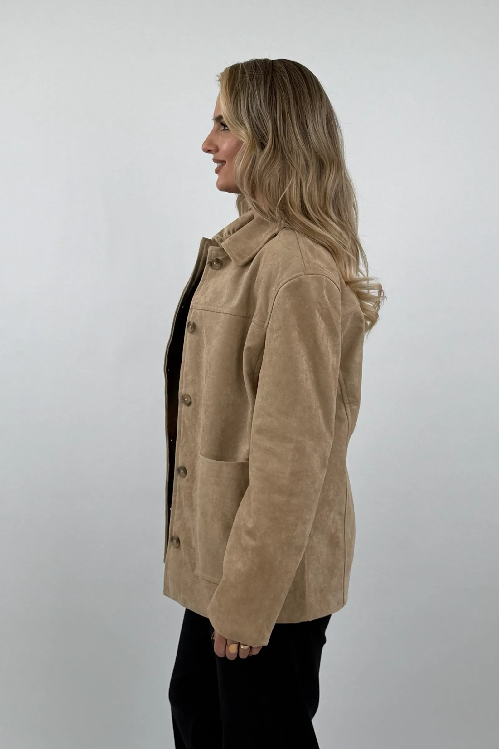 Jakne boxy fit suede - Image 3