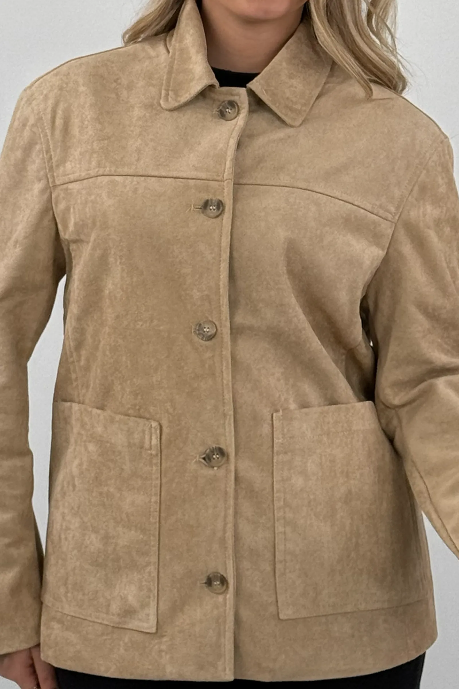Jakne boxy fit suede - Image 4