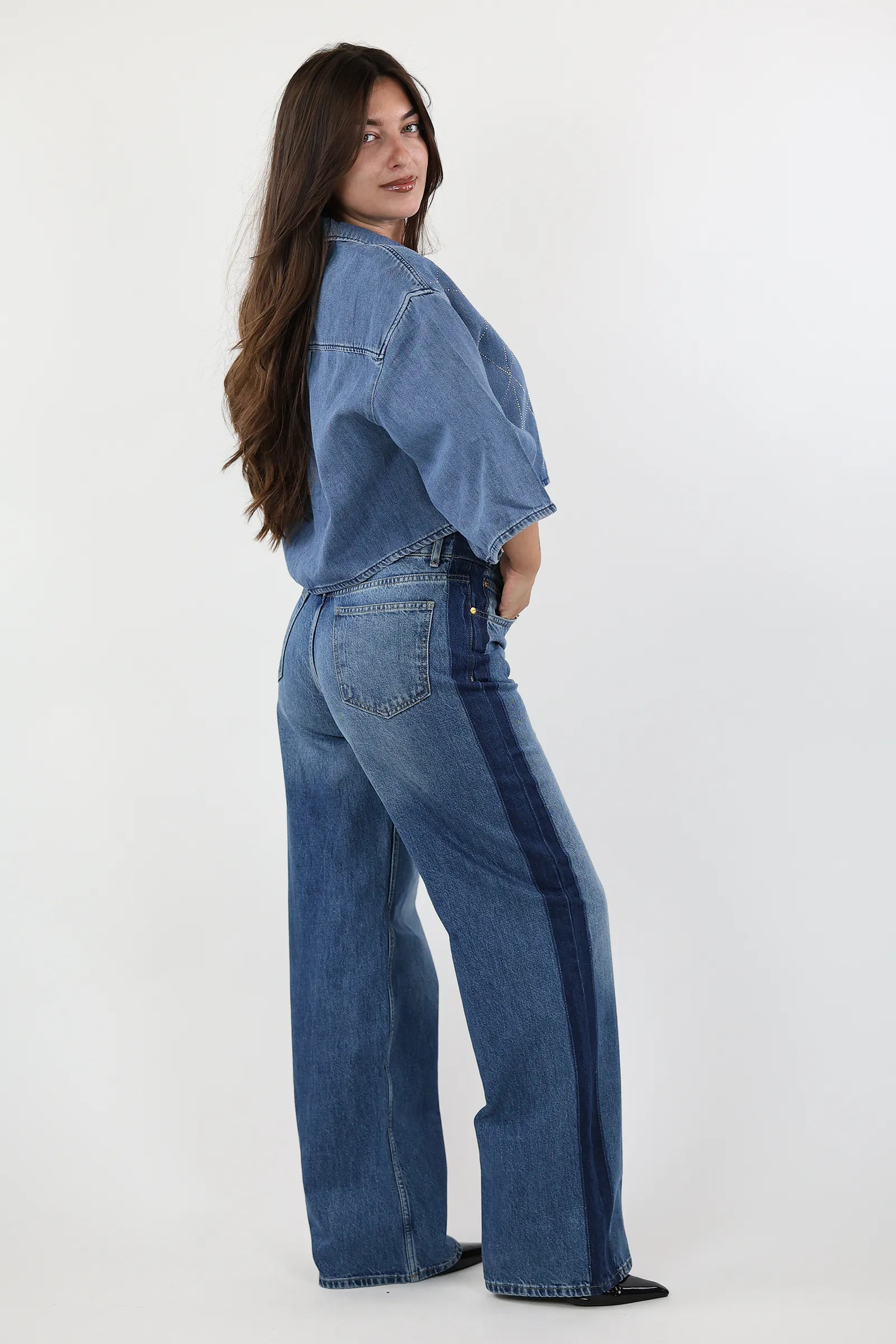 Kemishe denim shirt - Image 9