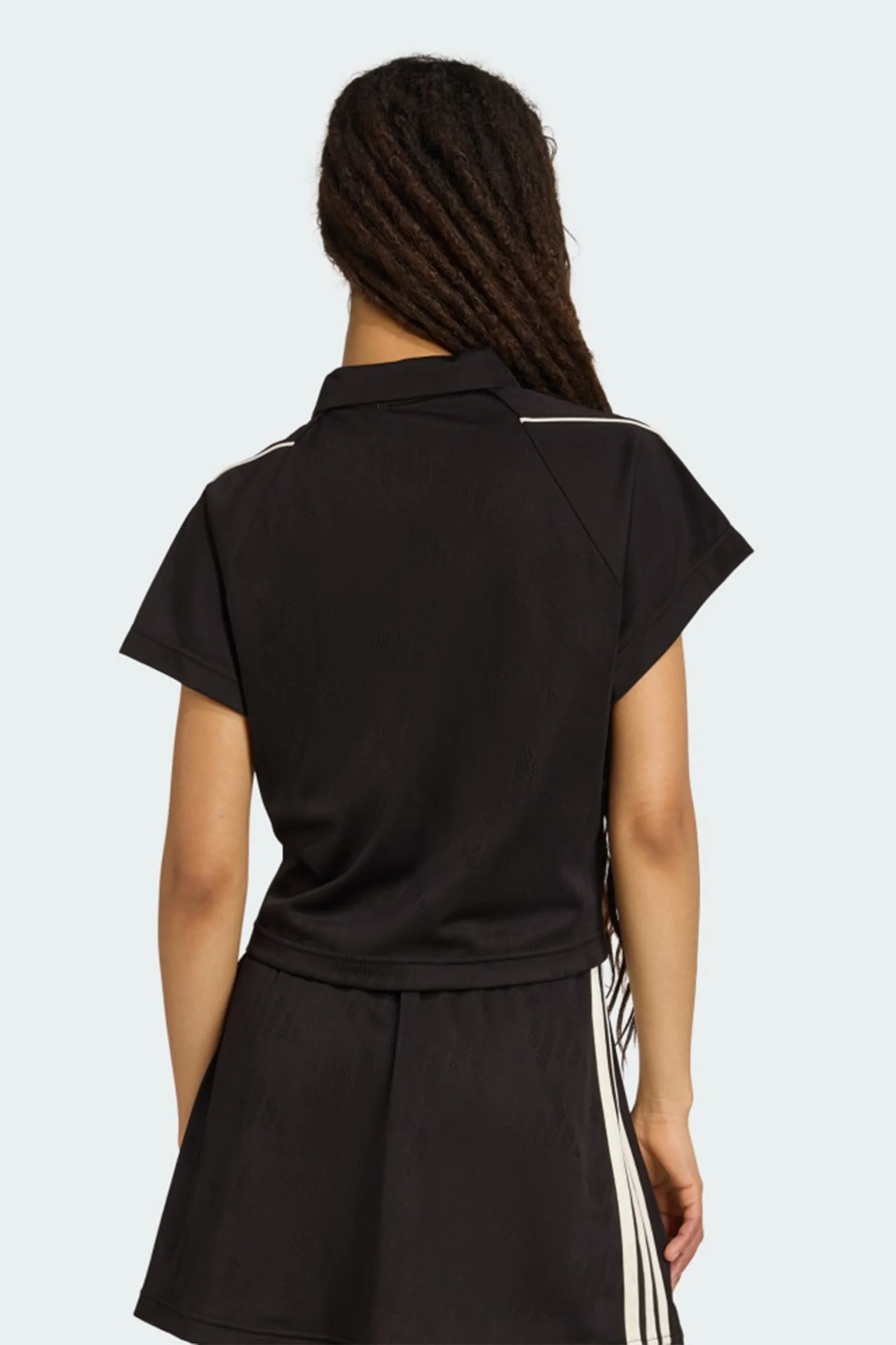 MAICË ADIDAS Stadium 3-Stripes Tennis Inspired Jacquard Polo Tee - Image 2