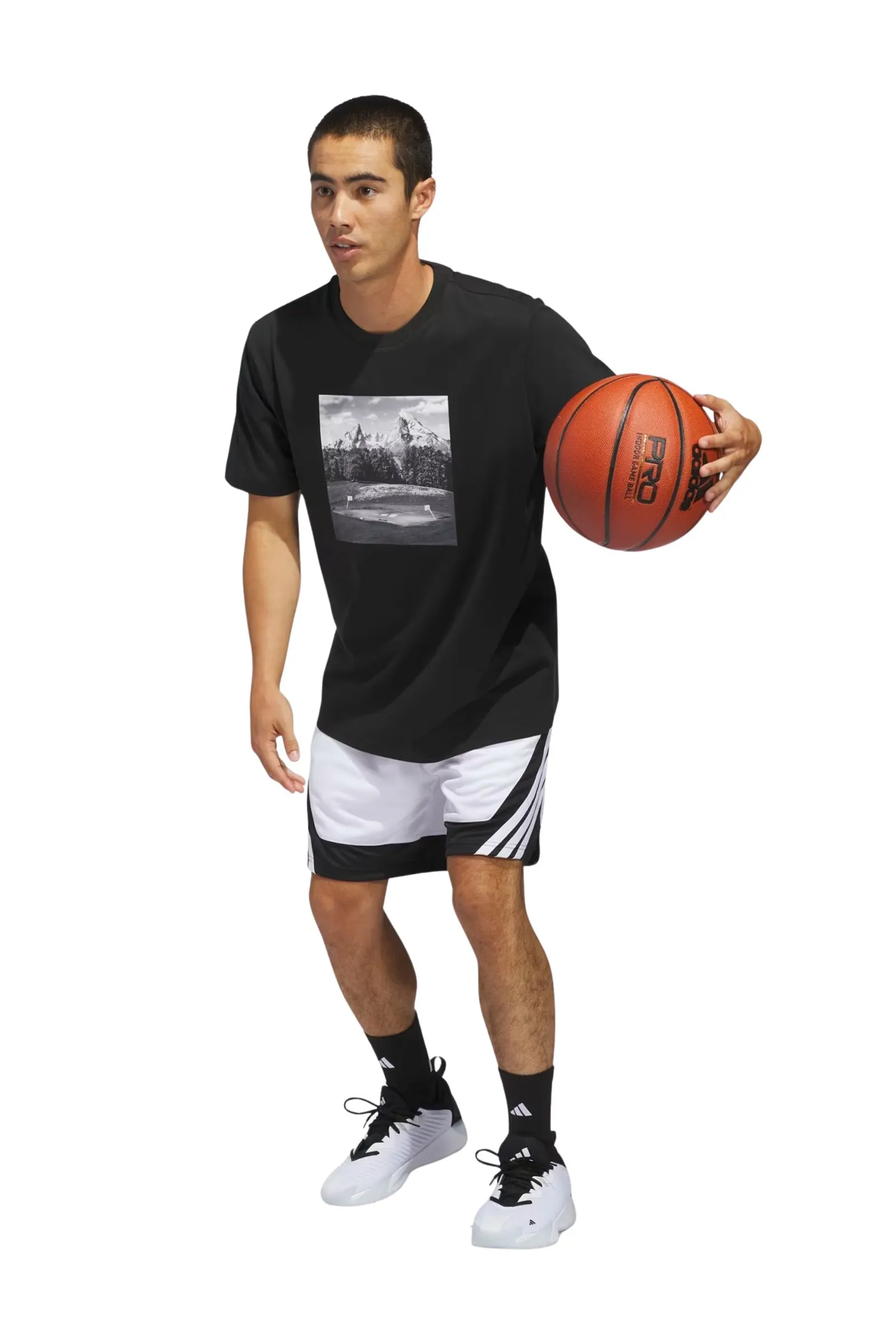 Maice adidas hoop sanctuary graphic t-shirt JZ7538 - Image 4