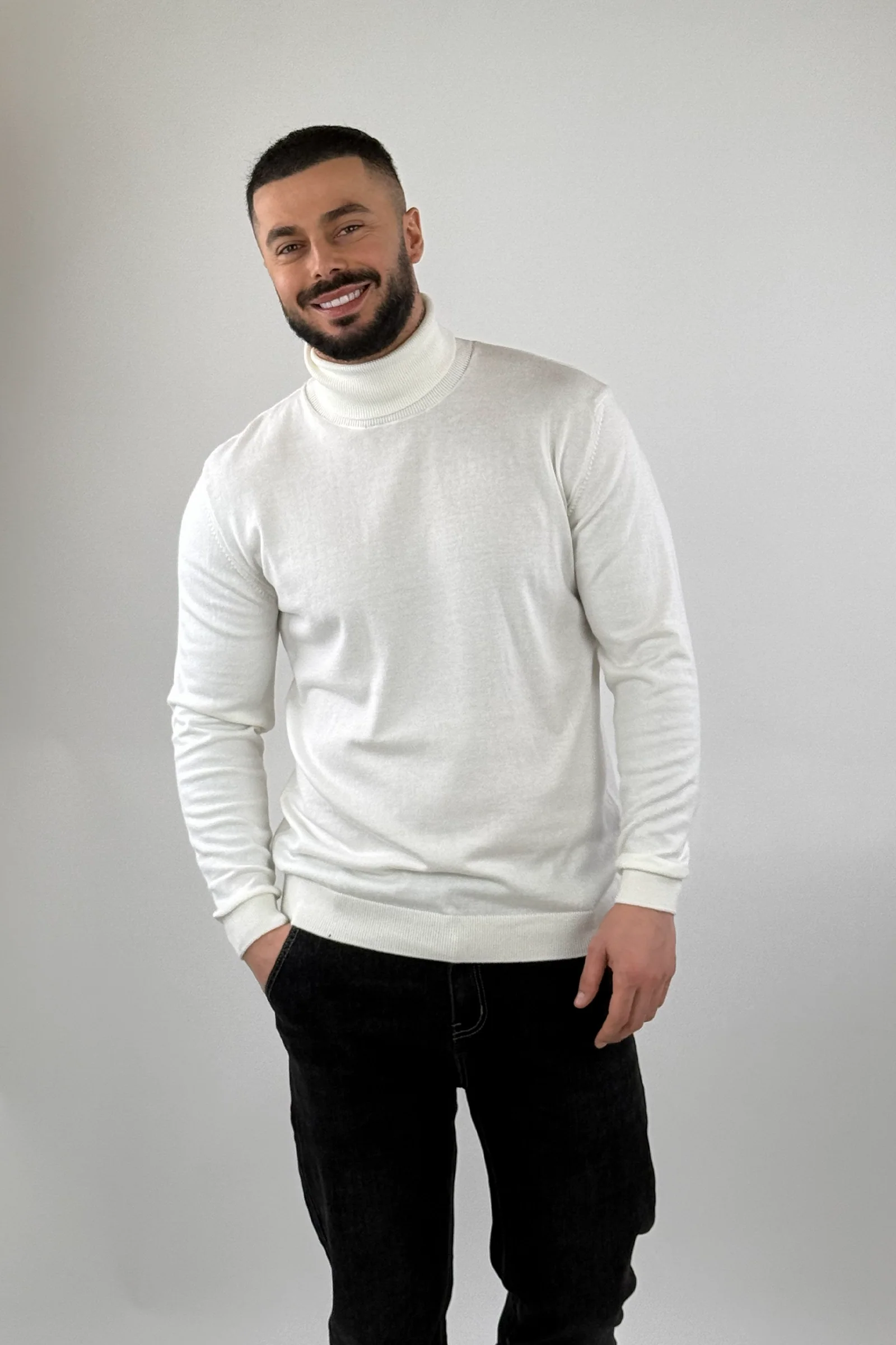 Rrollke slim fit roll neck - Image 4