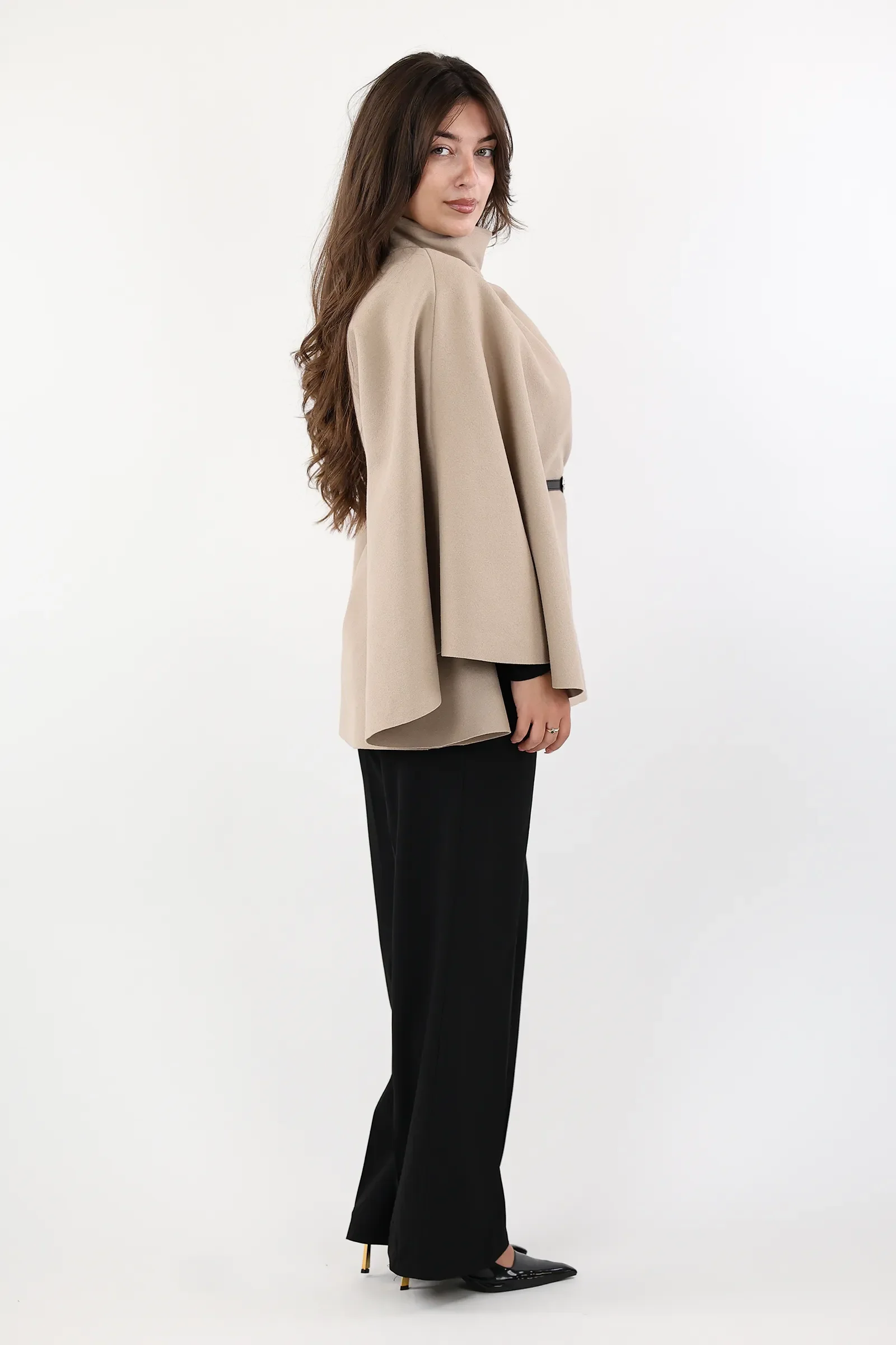 Pallto belted poncho - Image 18