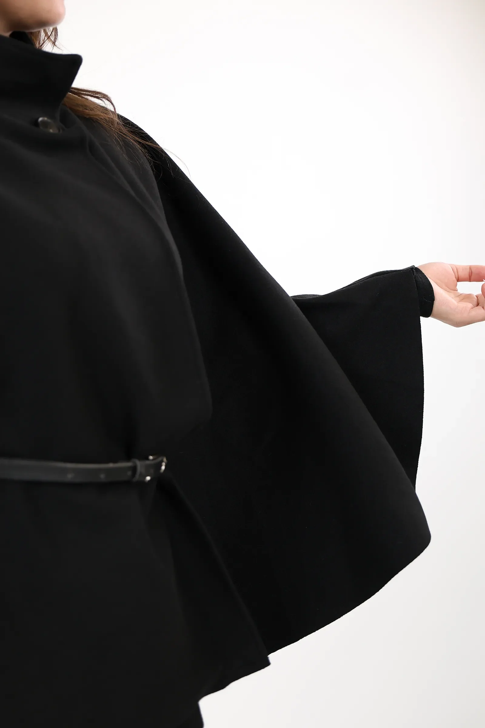 Pallto belted poncho - Image 23