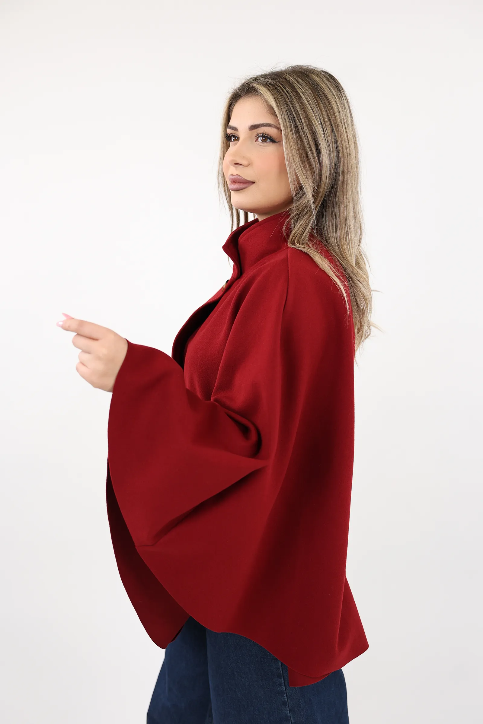Pallto belted poncho - Image 3