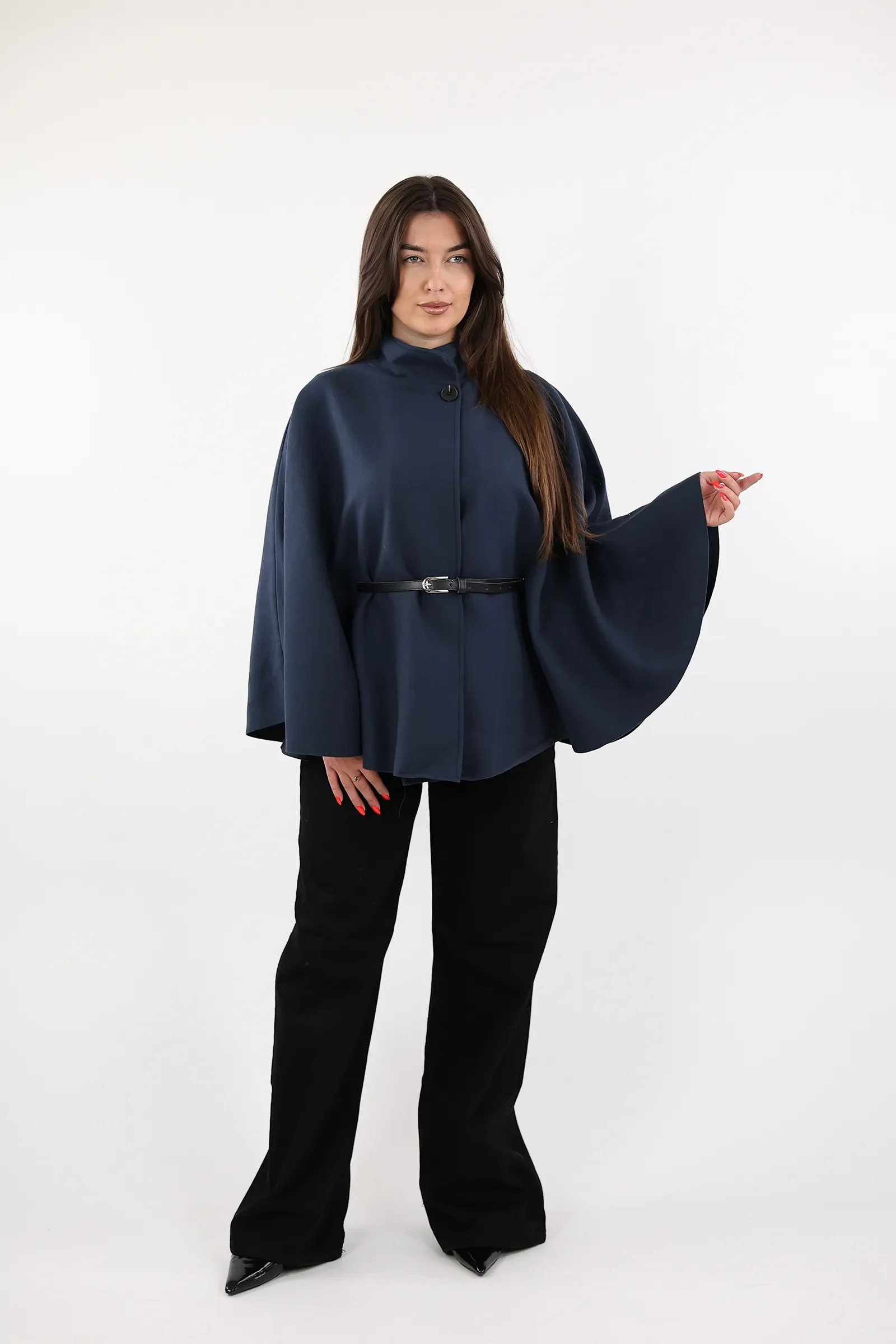 Pallto belted poncho - Image 32