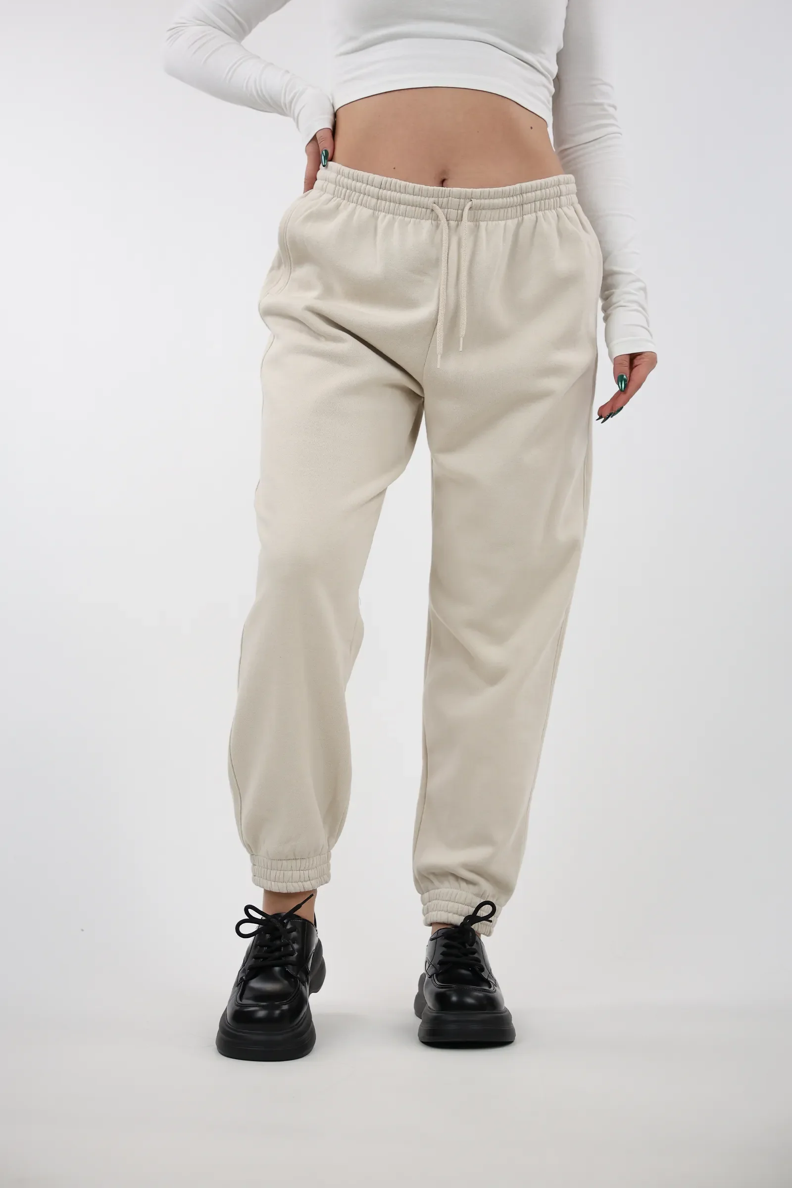 Trenerka elastic waist fleece - Image 6