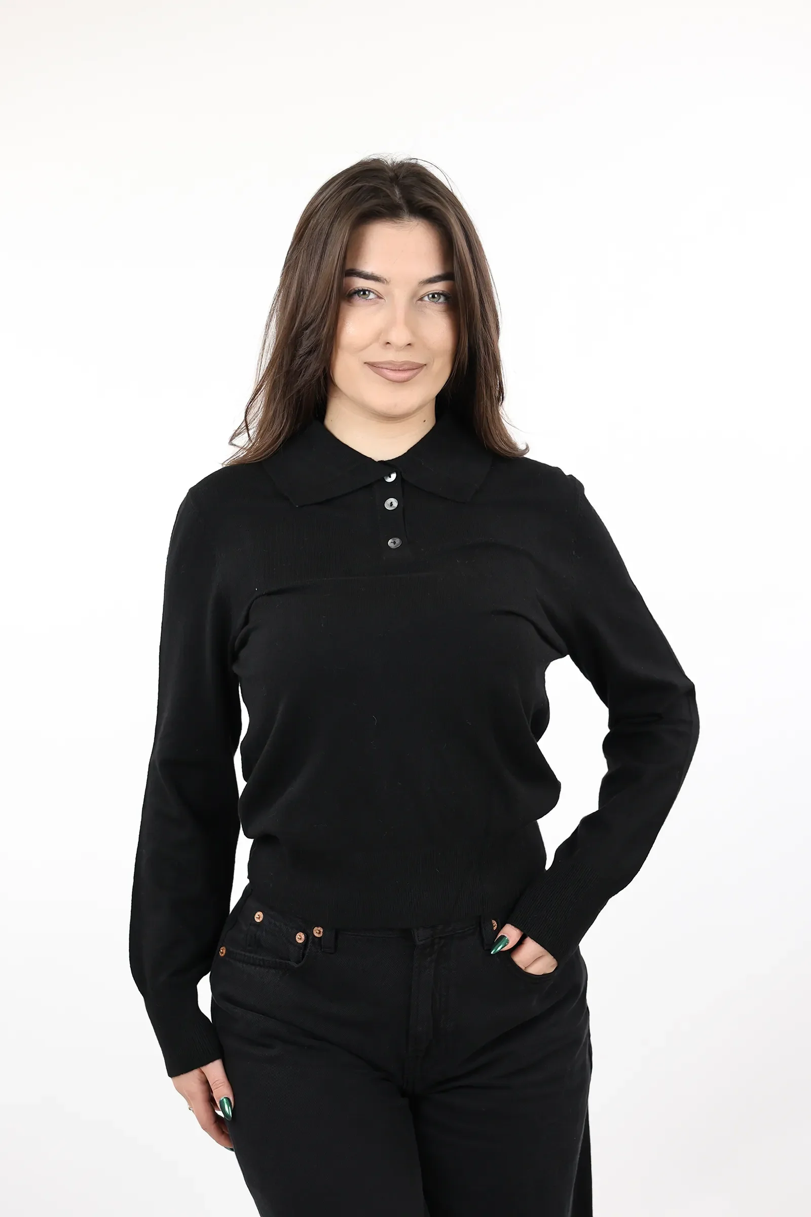 Xhemper knit polo top